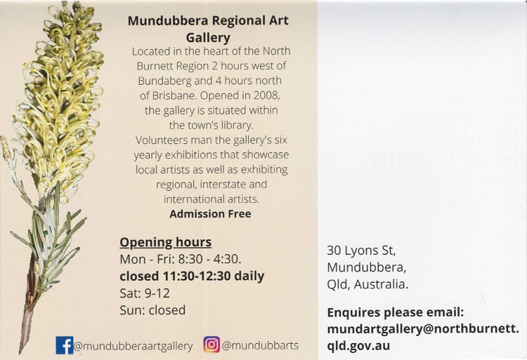 Mundubbera Regional Art Gallery Info